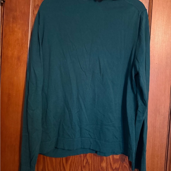 J.Crew Green Ruffle Neck Sweater - Picture 3 of 4